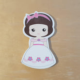 C&F Wooden White Princess Character - Kids Haven